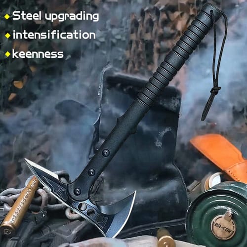 Hacha Táctica Tomahawk Militar Multiuso para Caza, Camping y Supervivencia. Herramienta de mano ideal para actividades outdoor.