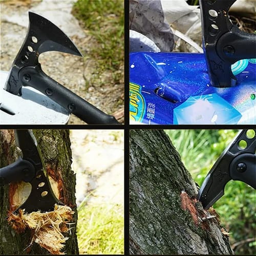 Hacha Táctica Tomahawk Militar Multiuso para Caza, Camping y Supervivencia. Herramienta de mano ideal para actividades outdoor.
