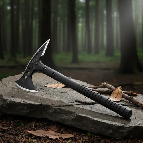 Hacha Táctica Tomahawk Militar Multiuso para Caza, Camping y Supervivencia. Herramienta de mano ideal para actividades outdoor.