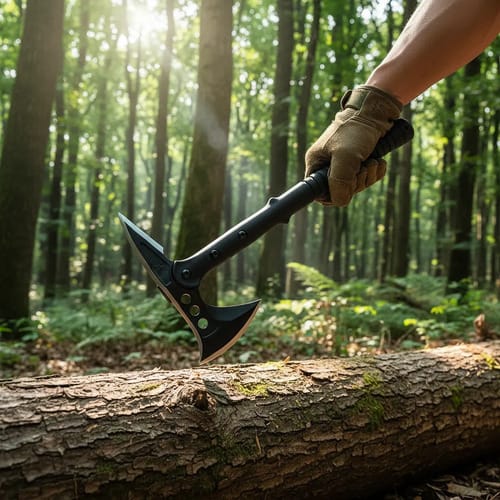 Hacha Táctica Tomahawk Militar Multiuso para Caza, Camping y Supervivencia. Herramienta de mano ideal para actividades outdoor.