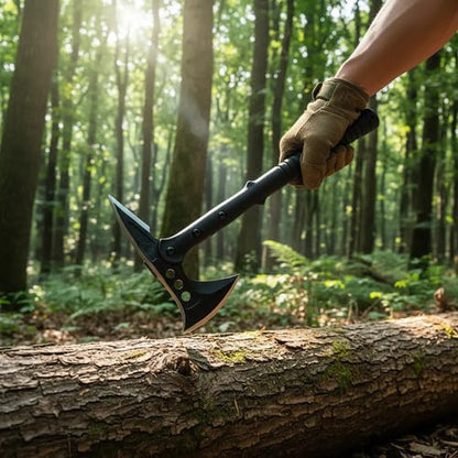 Hacha Táctica Tomahawk Militar Multiuso para Caza, Camping y Supervivencia. Herramienta de mano ideal para actividades outdoor.