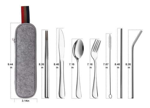 SeT de 7 cubiertos con estuche