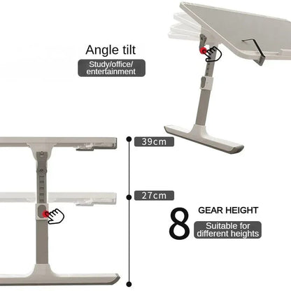 Mesa Plegable Elevable para Laptop con Radiador y Soporte. Escritorio Ajustable