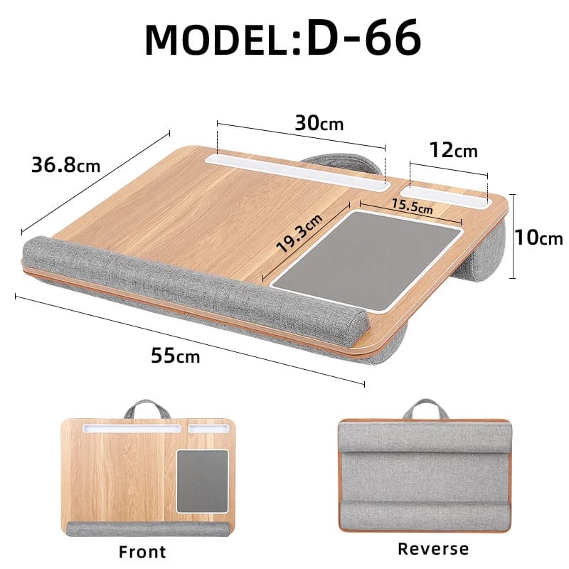 Mesa Multipropósito para Laptop barra antideslizante y mouse pad integrado