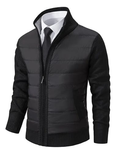 Campera hombre casual hilo y nylon