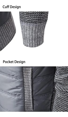 Campera hombre casual hilo y nylon