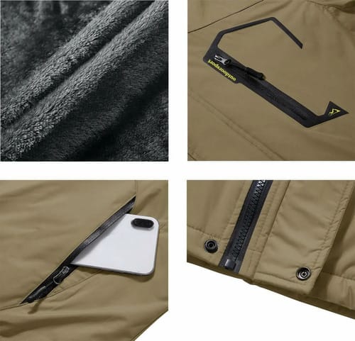 Campera hombre forrada piel