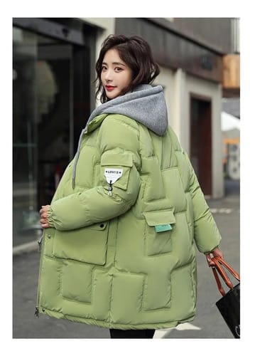 Parka dama capucha gris Lovis