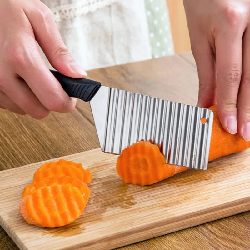 Cortador Ondulado De Papas Y Verduras Acero Inoxidable
