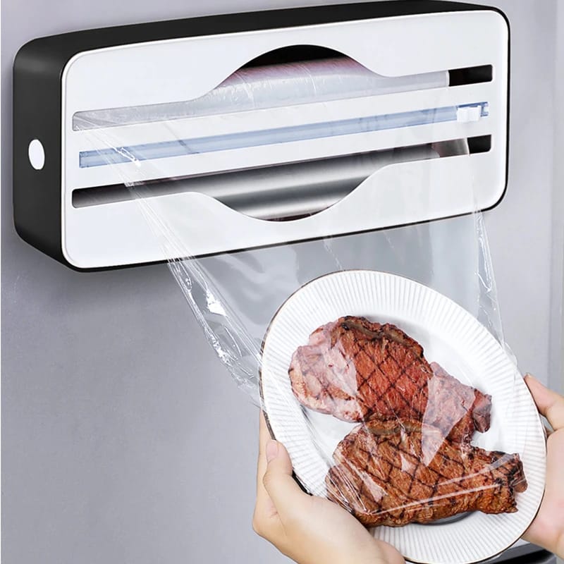 Dispenser Doble Film Y Aluminio De Pared Con Cortador