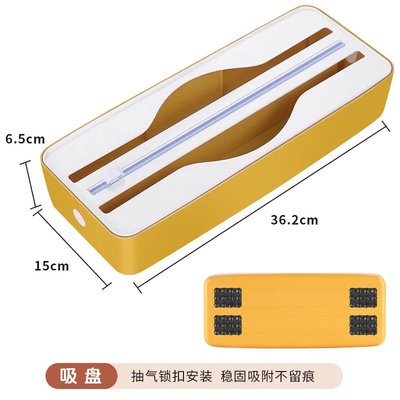 Dispenser Doble Film Y Aluminio De Pared Con Cortador