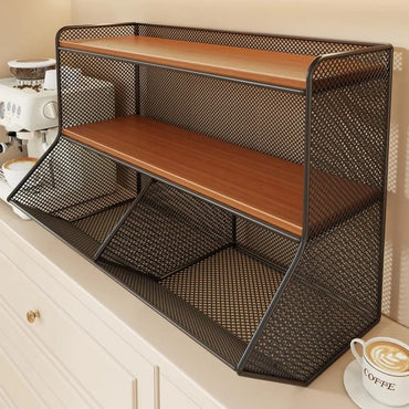 Organizador Cocina Escritorio  Niveles Estante Madera Metal