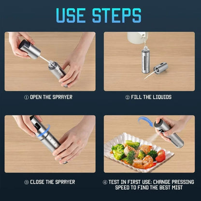 Advanced Olive Oil Sprayer for Cooking  Avocado Oil Mister Spray Bottle for Food Oil Dispenser Spritzer Bottle for Kitchen