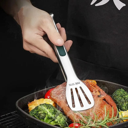 Pinza De Cocina Acero Inoxidable Multiuso Para Carne Y Ensalada