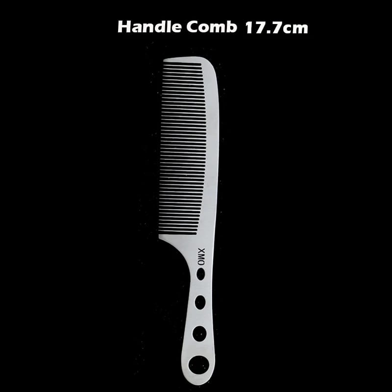 Brainbow 1PC Titanium Steel Comb Professional Salon Hair Hairdressing Anti-static Barbers Comb Ultra Thin Hair Brush for Men