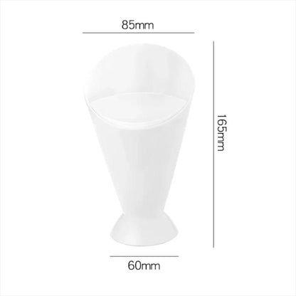 Assorted Sauce Dip Cup French Fries Holder, Plastic Snack Cone Stand Tray, Kitchen Tableware Container for Chips