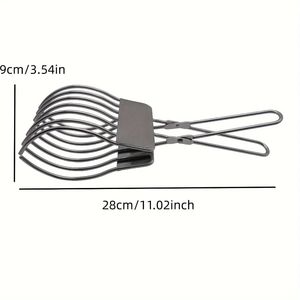 Stainless Steel Multi-Function Slicer BBQ Clip Portable Meat Ham Bread Cutter Heavy Duty Kitchen Tool for Home Outdoor Camping