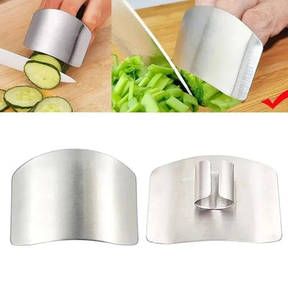 1 Pcs Stainless Steel Kitchen Tool Hand Finger Protector Knife Cut Slice Safe Guard