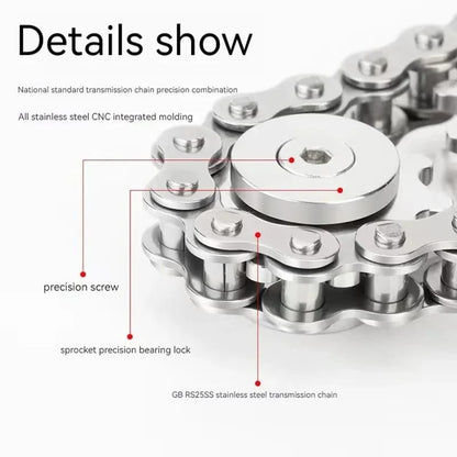 Fidget Spinner De Engranajes De Metal Juguete Antiestrés De Escritorio Relajación Adultos Decoración De Oficina