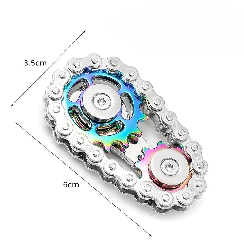 Fidget Spinner De Engranajes De Metal Juguete Antiestrés De Escritorio Relajación Adultos Decoración De Oficina
