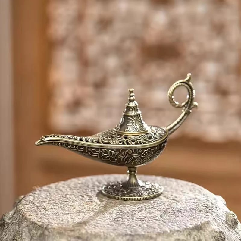 Quemador De Incienso Árabe Estilo Lámpara Antigua Metal Portavelas Decorativo Vintage Home Decor