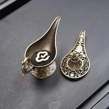 Quemador De Incienso Árabe Estilo Lámpara Antigua Metal Portavelas Decorativo Vintage Home Decor