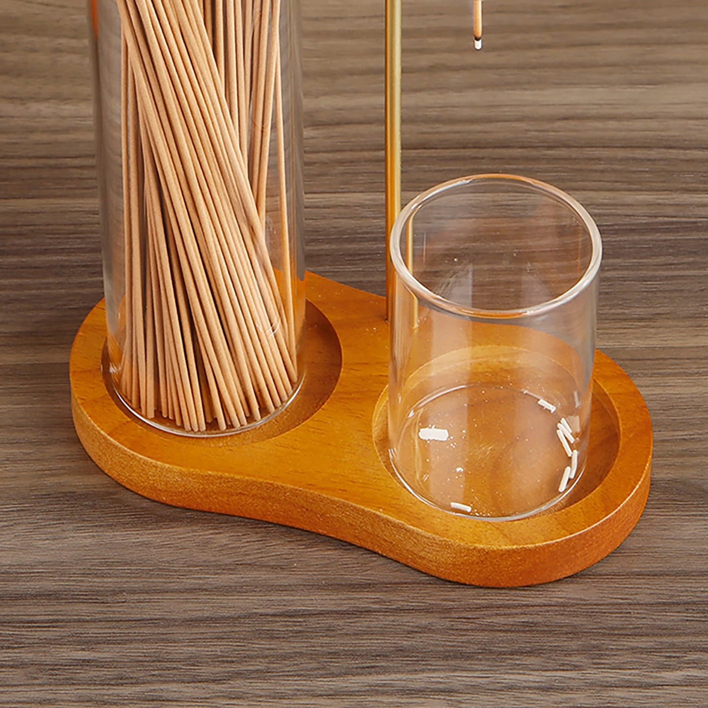 Portaincienso De Vidrio Con Clip De Metal Recolector De Cenizas Y Almacenamiento Para Yoga Home Decor