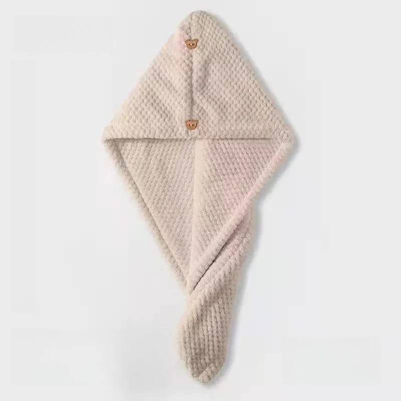 Gorro Secado Rápido Toalla Anti-Frizz Turbante Absorbente