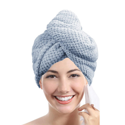 Gorro Secado Rápido Toalla Anti-Frizz Turbante Absorbente