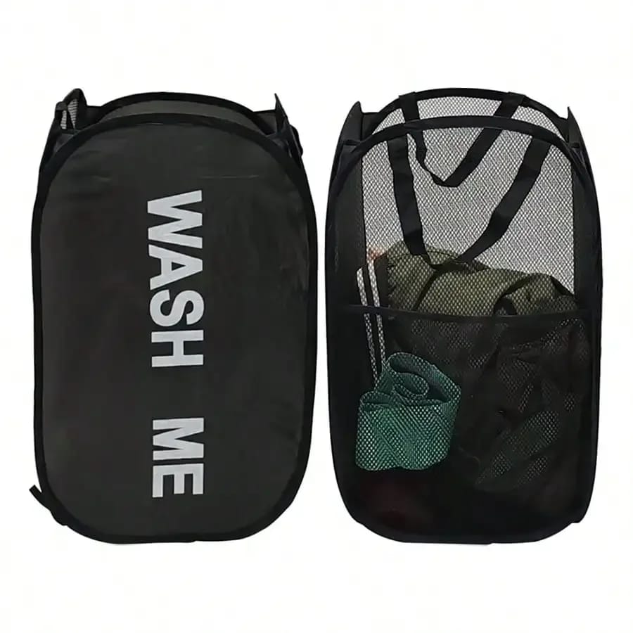 Cesto De Ropa Plegable De Malla Organizador Lavable De Baño
