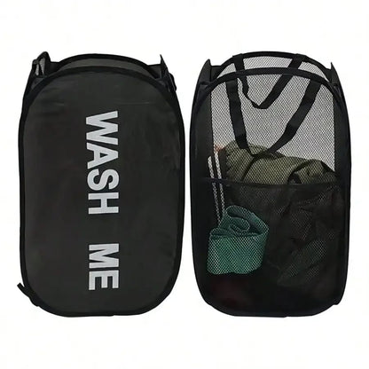 Cesto De Ropa Plegable De Malla Organizador Lavable De Baño