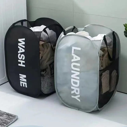 Cesto De Ropa Plegable De Malla Organizador Lavable De Baño
