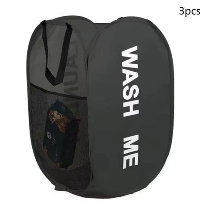 Cesto De Ropa Plegable De Malla Organizador Lavable De Baño