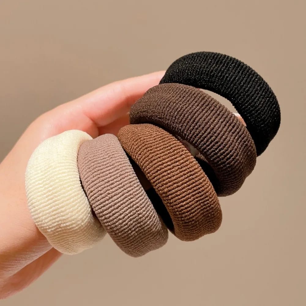 Colitas De Pelo Gruesas Elásticas Scrunchies Mujer