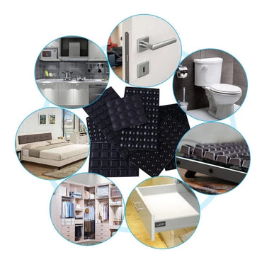 100~10PCS Door Stops Self adhesive Silicone Rubber Pads Cabinet Bumpers Rubber Damper Buffer Cushion Furniture Hardware