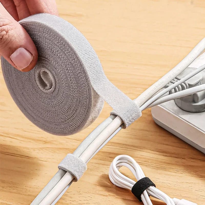 Organizador De Cables Velcro  Sujeta Cables Celular Mouse