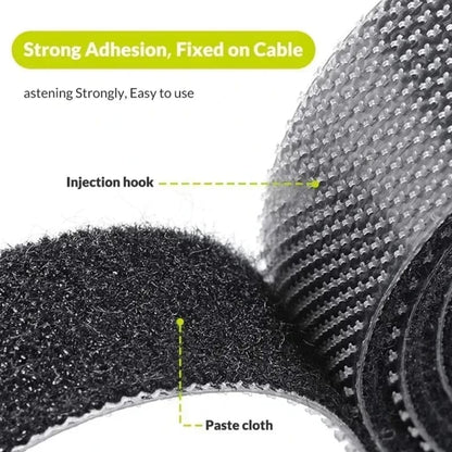 Organizador De Cables Velcro  Sujeta Cables Celular Mouse
