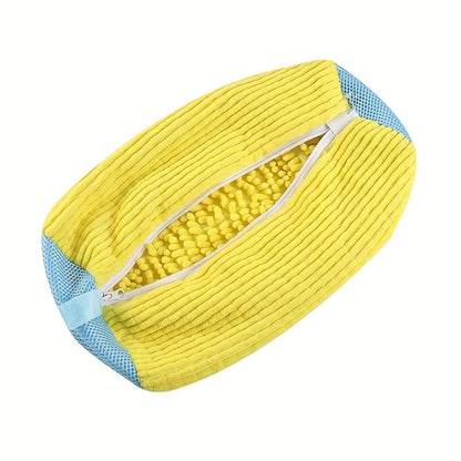 Bolsa Lavadora Para Calzado Con Felpa Protectora Ovalada
