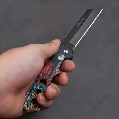 Cuchillo Plegable De Acero Inoxidable Para Pelar Frutas