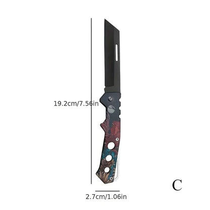 Cuchillo Plegable De Acero Inoxidable Para Pelar Frutas