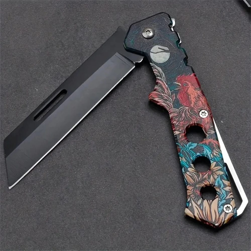 Cuchillo Plegable De Acero Inoxidable Para Pelar Frutas