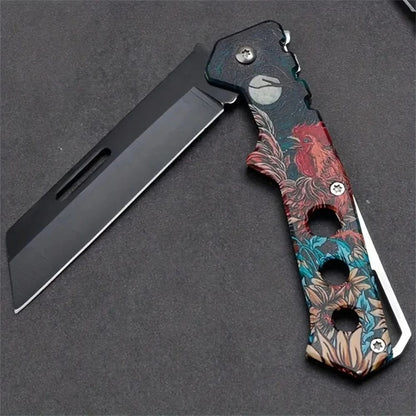 Cuchillo Plegable De Acero Inoxidable Para Pelar Frutas
