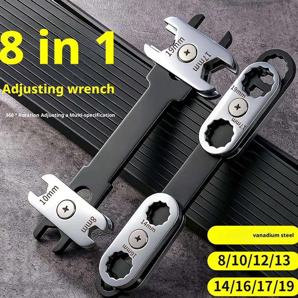 Llave Torx Universal 8 En 1 Rotativa 360° Para Mecánica