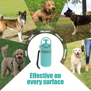 Kit Portátil Recoge Heces Con Pinza De 6 Garras Para Perros