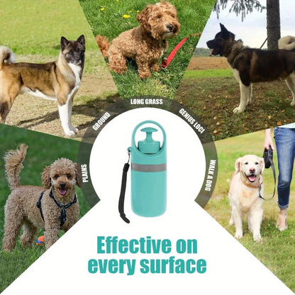 Kit Portátil Recoge Heces Con Pinza De 6 Garras Para Perros