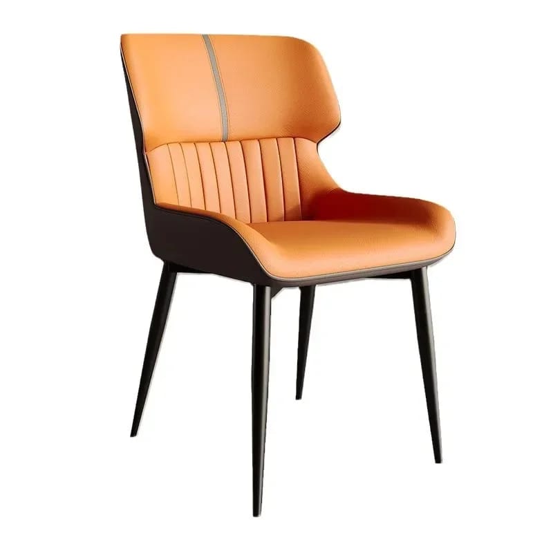 Silla De Comedor De Lujo En Cuero PU Acolchada Moderna