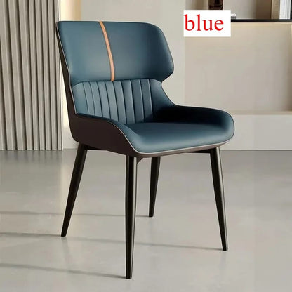 Silla De Comedor De Lujo En Cuero PU Acolchada Moderna