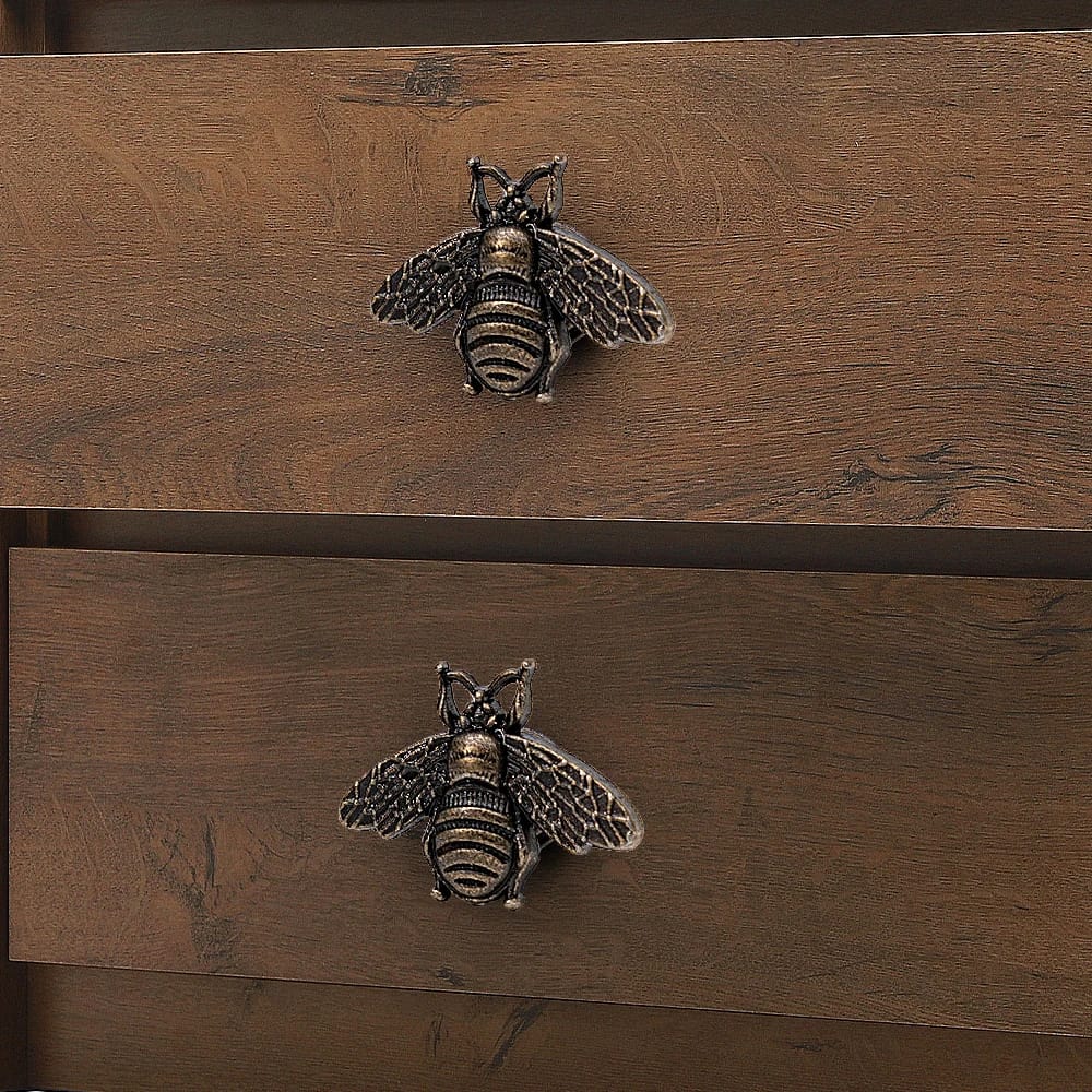 Tiradores Retro De Metal En Forma De Abeja Para Cajones