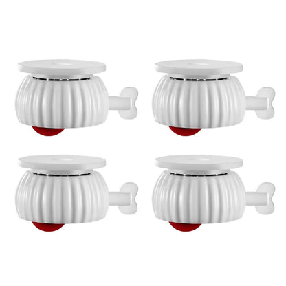 Rueditas Muebles Con Freno Adhesivas 360° Plástico