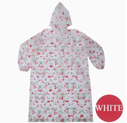 Poncho de Lluvia de Moda EVA - Liviano, Plegable, Cortaviento, Reforzado para Toda Estación, Impermeable de Cuerpo Completo con Capucha